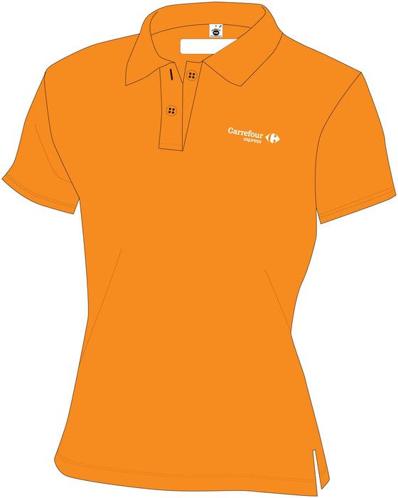 Polo woman Express Orange - short sleeves