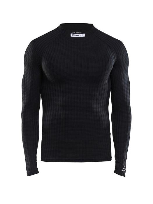 Shirt prothermal polo with collar - black