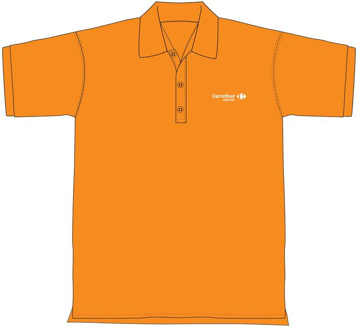 Polo men Express Orange - short sleeves