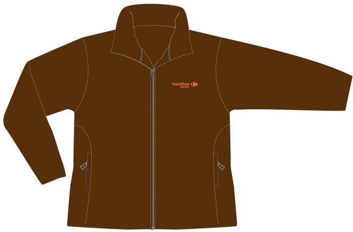 Microfleece vest men Express Orange