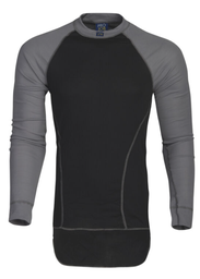 [1906255M] Maillot de corp prothermal avec col - noir