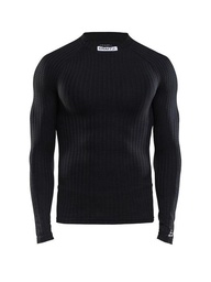 [1906255M] Shirt prothermal polo with collar - black