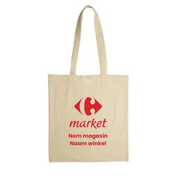 Carrefour Shoulder bag cotton OEKO-TEX® 140g/m² 38x42cm 